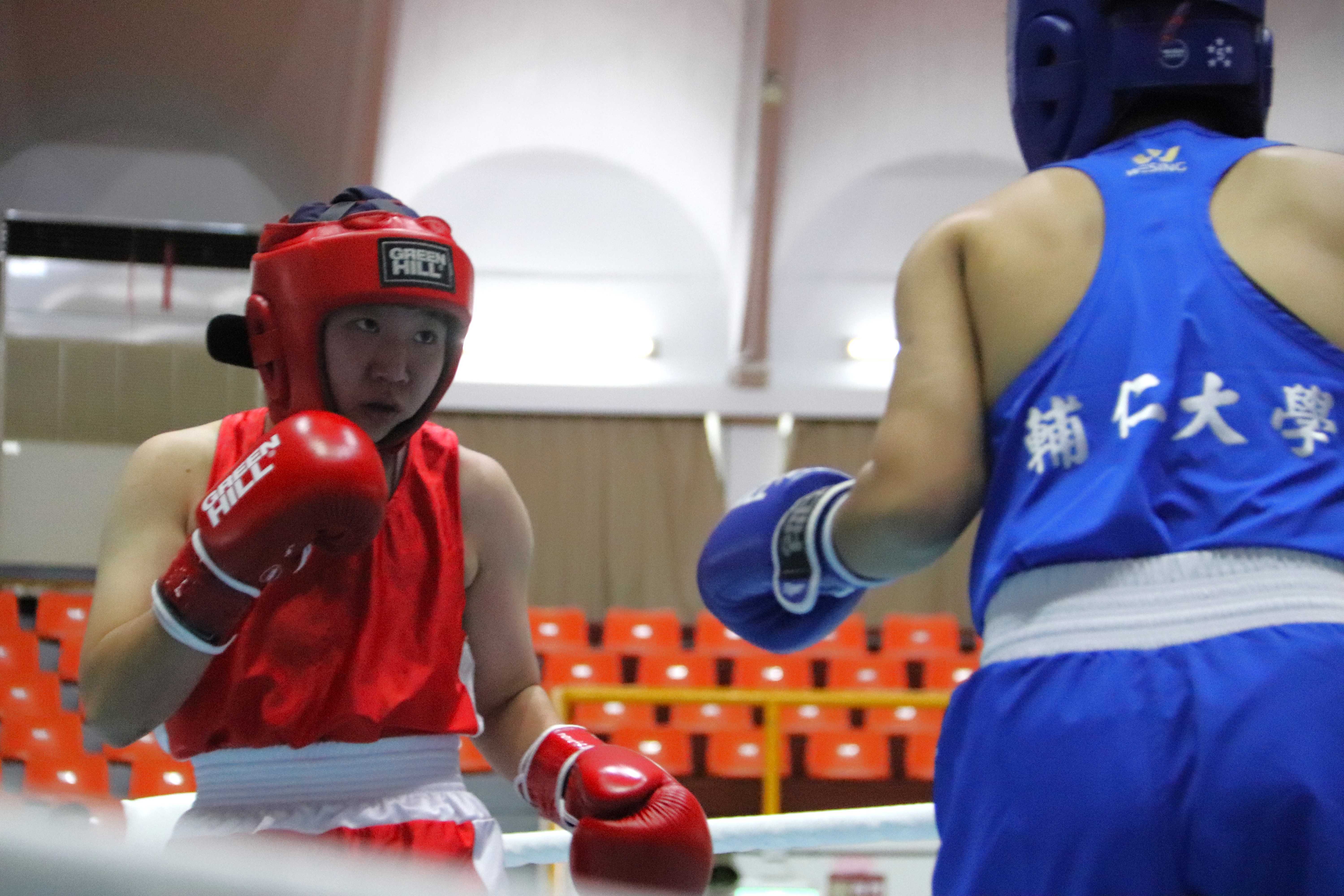 踏入拳擊已十年的黃稘芝，即便遇到挫折，仍是直面困難勇往直前。圖／林宜婷攝