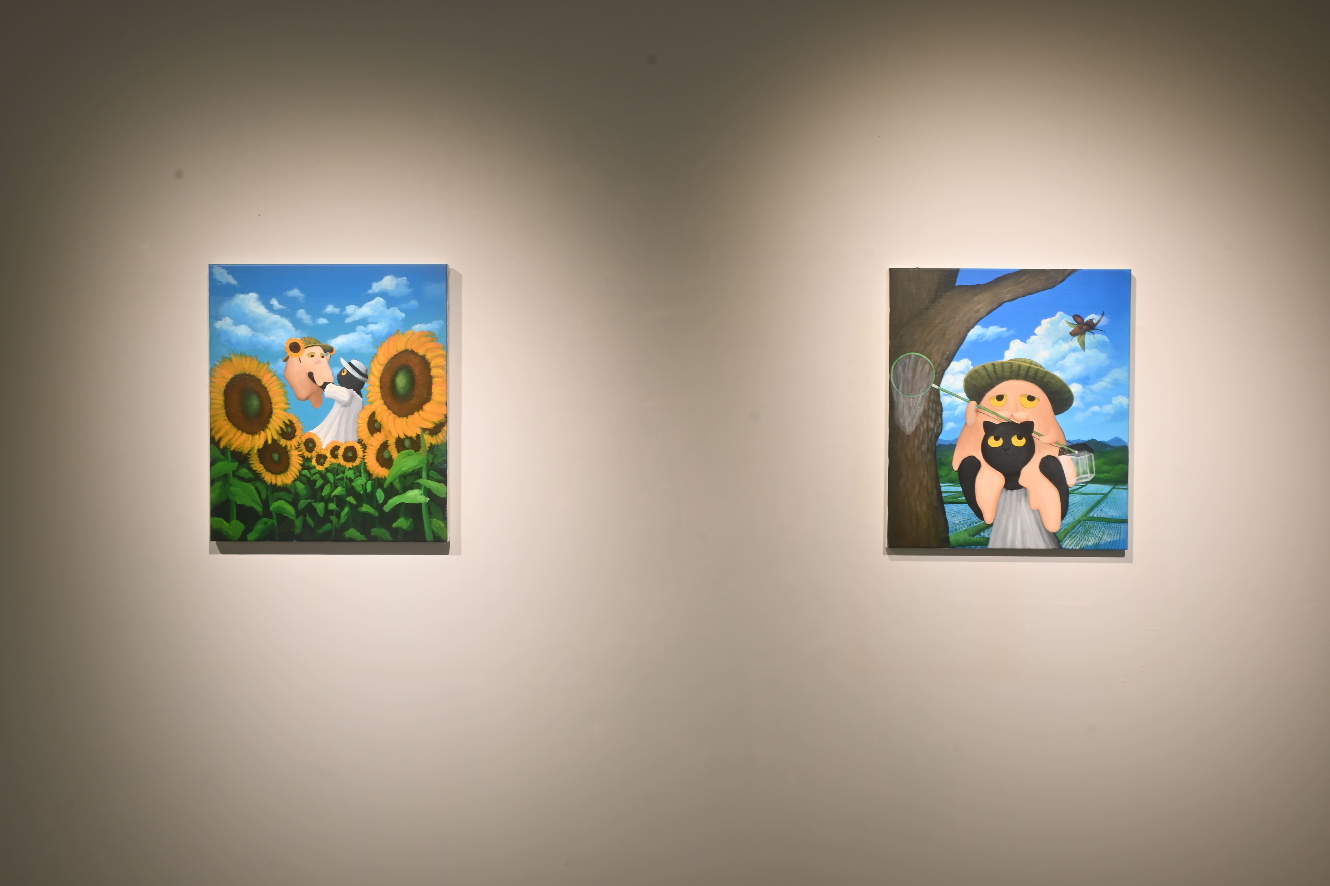 宮田大生於《猫は液体 Melty Cat》中以液態白貓的化身融入曾做過或想嘗試的事情。　圖／王翊丞攝