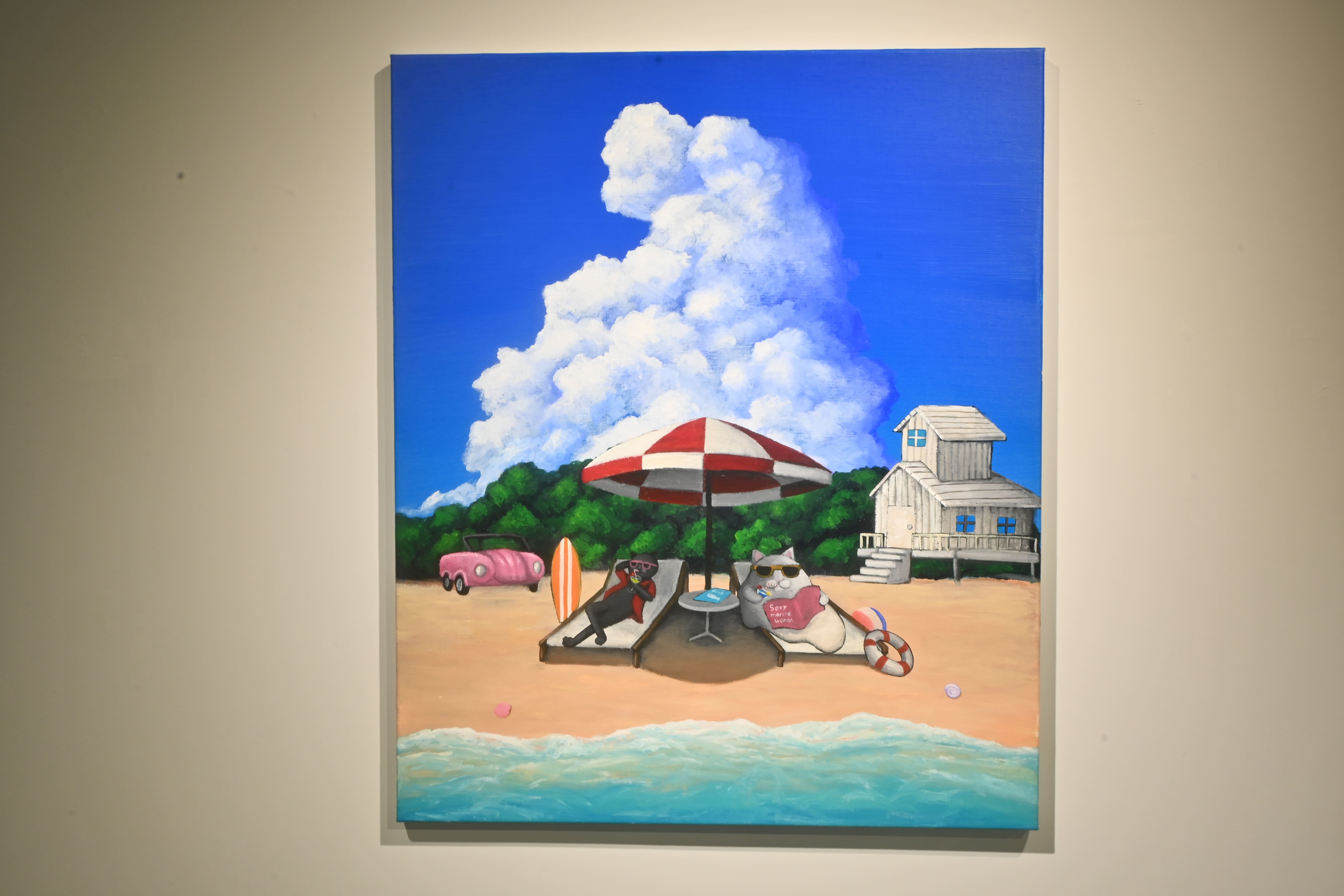 除了田園鄉村的背景外，宮田大生也以〈思い出のビーチ〉表達對於海的喜好及回憶。　圖／王翊丞攝